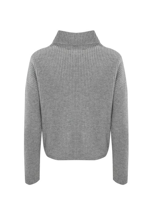 Maglia Golia in lana cashmere grigio chiaro MAX MARA STUDIO | 2426366022600008